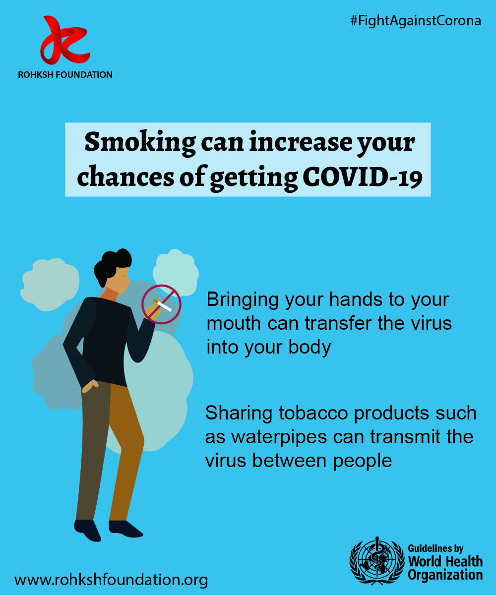 SMOKING CAN INCREASE YOUR CHANCES OF GETTING COVID-19
