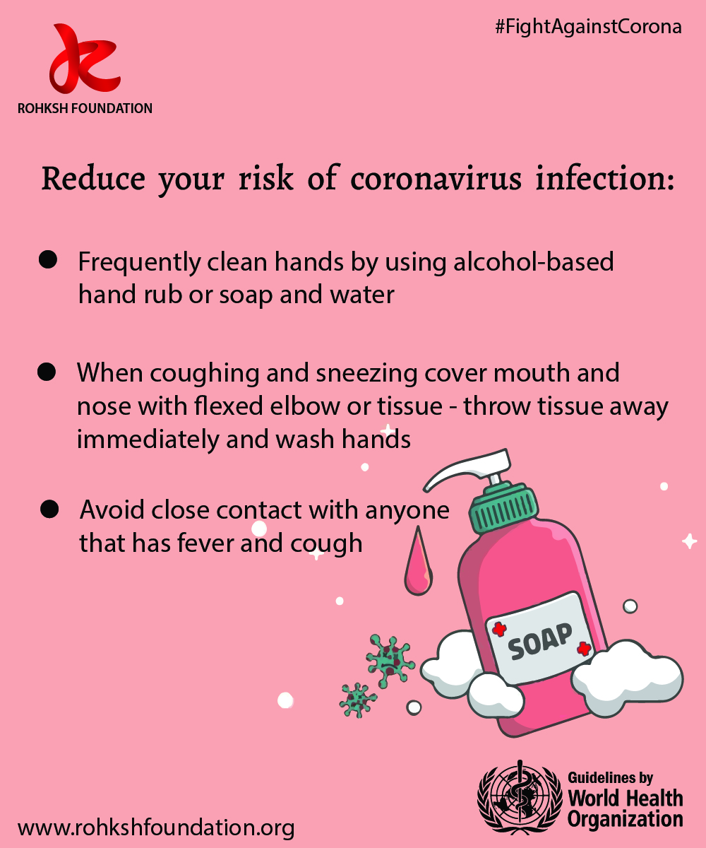 REDUCE YOUR RISK OF CORONA VIRUS